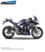 Kawasaki Ninja 300 Joker Design [Full Body Edge To Edge Wrap / Decal / Sticker Kit]