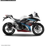 Kawasaki Ninja 300 ZX3R Design [Full Body Edge To Edge Wrap / Decal / Sticker Kit]