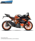 KTM Rc HMC Design 125-200-390 (BS4-BS6) [Full Body Wrap / Decal / Sticker Kit]