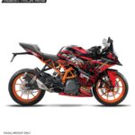 KTM Rc Deadpool Edition 125-200-390 (BS4-BS6) [Full Body Wrap / Decal / Sticker Kit]