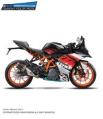 KTM Rc Graphics Kit 1 Design 125-200-390 (BS4-BS6) [Full Body Wrap / Decal / Sticker Kit]