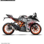 KTM Rc Grey Shark Edition 125-200-390 (BS4-BS6) [Full Body Wrap / Decal / Sticker Kit]