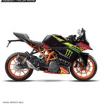 KTM Rc Raceblack Design 125-200-390 (BS4-BS6) [Full Body Wrap / Decal / Sticker Kit]