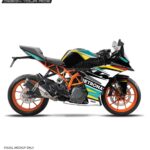 KTM Rc Turquoise Design 125-200-390 (BS4-BS6) [Full Body Wrap / Decal / Sticker Kit]