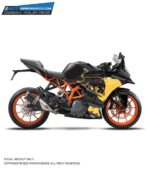 KTM Rc RB Grey Design 125-200-390 (BS4-BS6) [Full Body Wrap / Decal / Sticker Kit]