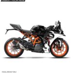 KTM Rc Venom Black Design 125-200-390 (BS4-BS6) [Full Body Wrap / Decal / Sticker Kit]