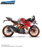 KTM Rc Zombie Design 125-200-390 (BS4-BS6) [Full Body Wrap / Decal / Sticker Kit]