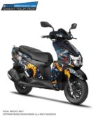 TVS Ntorq Dragon Design [Full Body Edge To Edge Wrap / Decal / Sticker Kit]