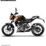 KTM Duke Raceline Kit 1 Design 125-200-390 (BS4-BS6) [Semi Body Wrap / Decal / Sticker Kit]