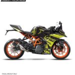 KTM Rc Crack Edition 125-200-390 (BS4-BS6) [Full Body Wrap / Decal / Sticker Kit]