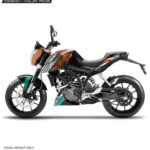 KTM Duke RB Design 125-200-390 (BS4-BS6) [Semi Body Wrap / Decal / Sticker Kit]