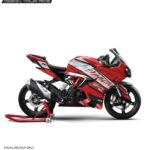 TVS RR310 Apache Red Design [Full Body Edge To Edge Wrap / Decal / Sticker Kit]