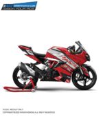 TVS RR310 Apache Red Design [Full Body Edge To Edge Wrap / Decal / Sticker Kit]