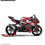 TVS RR310 Red Race Design [Full Body Edge To Edge Wrap / Decal / Sticker Kit]