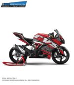 TVS RR310 Red Race Design [Full Body Edge To Edge Wrap / Decal / Sticker Kit]