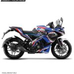 Pulsar RS 200 Bmw Shark Design [Full Body Edge To Edge Wrap / Decal / Sticker Kit]