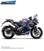 Pulsar RS 200 Bmw Shark Design [Full Body Edge To Edge Wrap / Decal / Sticker Kit]
