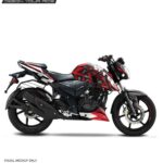 TVS Apache RTR Abstract Design 160/200 4V [Full Body Edge To Edge Wrap / Decal / Sticker Kit]