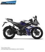 Yamaha V2 Blue Bleed Design [Full Body Edge To Edge Wrap / Decal / Sticker Kit]