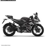 Yamaha V2 Alpinestar Grey Design [Full Body Edge To Edge Wrap / Decal / Sticker Kit]