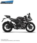 Yamaha V2 Alpinestar Grey Design [Full Body Edge To Edge Wrap / Decal / Sticker Kit]