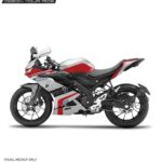 Yamaha V3 Hexagon Design [Full Body Edge To Edge Wrap / Decal / Sticker Kit]
