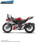 Yamaha V3 Hexagon Design [Full Body Edge To Edge Wrap / Decal / Sticker Kit]