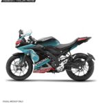 Yamaha V3 Petronas 2 Design [Full Body Edge To Edge Wrap / Decal / Sticker Kit]