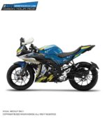 Yamaha V3 Shark Racing Design [Full Body Edge To Edge Wrap / Decal / Sticker Kit]