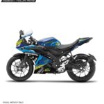 Yamaha V3 Shark 2 Design [Full Body Edge To Edge Wrap / Decal / Sticker Kit]