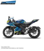 Yamaha V3 Shark 2 Design [Full Body Edge To Edge Wrap / Decal / Sticker Kit]