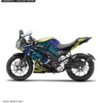 Yamaha V3 Wolfpack Design [Full Body Edge To Edge Wrap / Decal / Sticker Kit]