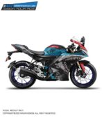 Yamaha V4 Shark Design 1 [Full Body Edge To Edge Wrap / Decal / Sticker Kit]
