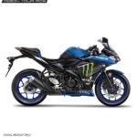 Yamaha R3 Monster Energy Design [Full Body Edge To Edge Wrap / Decal / Sticker Kit]