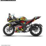 Yamaha V3 Sun Moon Design [Full Body Edge To Edge Wrap / Decal / Sticker Kit]