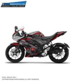 Yamaha V3 Grey Wolf Design [Full Body Edge To Edge Wrap / Decal / Sticker Kit]