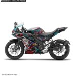 Yamaha V3 Harley Quinn Edition [Full Body Edge To Edge Wrap / Decal / Sticker Kit]