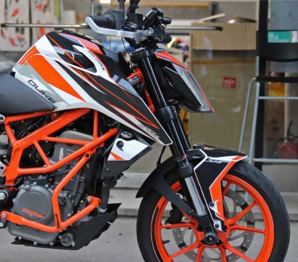 KTM Duke Superduke Orange Edition 125-200-250-390 (BS4-BS6) [Full Body Wrap / Decal / Sticker Kit] - Image 2