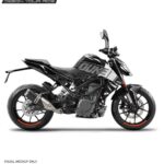 KTM Duke Grey White Design 125-200-250-390 (BS4-BS6) [Full Body Wrap / Decal / Sticker Kit]