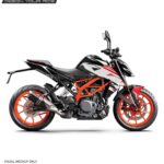 KTM Duke White Edition 125-200-250-390 (BS4-BS6) [Full Body Wrap / Decal / Sticker Kit]