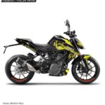 KTM Duke Crack Design 125-200-250-390 (BS4-BS6) [Full Body Wrap / Decal / Sticker Kit]