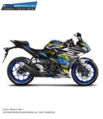 Yamaha R3 Slash Design [Full Body Edge To Edge Wrap / Decal / Sticker Kit]
