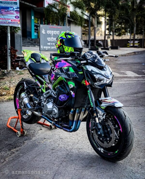 Kawasaki Z900 Joker Edition Full Body Wrap Decal Sticker Kit Wrap And Ride