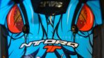 TVS Ntorq Venemous Blue Design [Full Body Edge To Edge Wrap / Decal / Sticker Kit] - Image 4