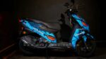 TVS Ntorq Venemous Blue Design [Full Body Edge To Edge Wrap / Decal / Sticker Kit] - Image 2