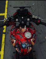 TVS Apache RTR IronMan Mark 4 Designer Series 160/200 4V [Full Body Edge To Edge Wrap / Decal / Sticker Kit] - Image 3