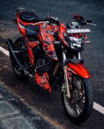 TVS Apache RTR IronMan Mark 4 Designer Series 160/200 4V [Full Body Edge To Edge Wrap / Decal / Sticker Kit] - Image 2