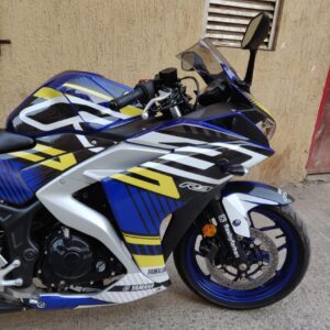 Yamaha R3 Slash Design [Full Body Edge To Edge Wrap / Decal / Sticker Kit]