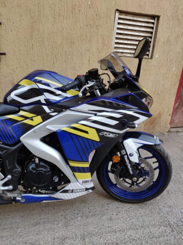Yamaha R3 Slash Design [Full Body Edge To Edge Wrap / Decal / Sticker Kit] - Image 2