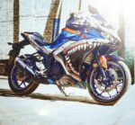 Yamaha R3 Shark Design [Full Body Edge To Edge Wrap / Decal / Sticker Kit] - Image 3
